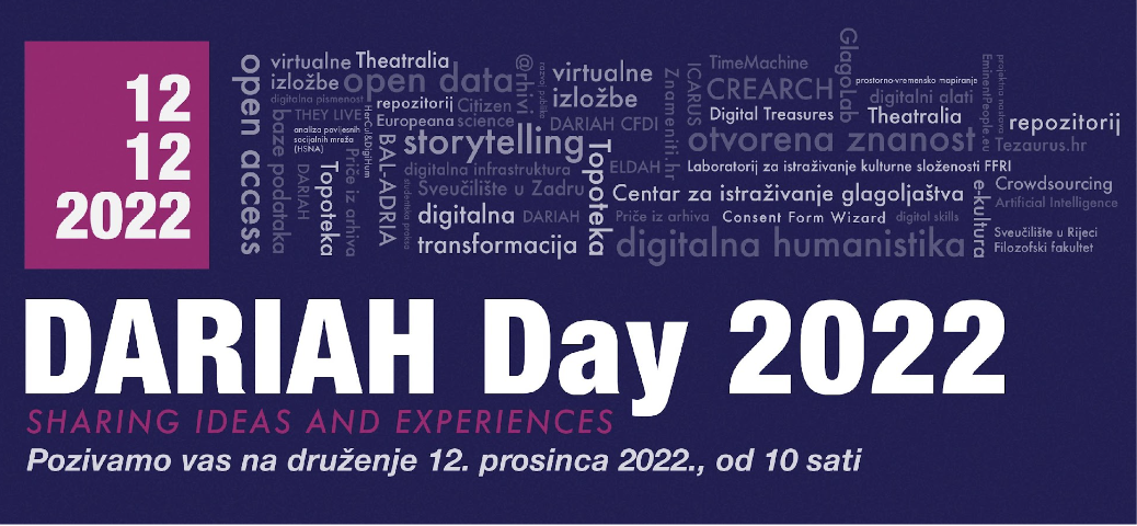 Predstavljanje CJI programa razvoja mikrokvalifikacija Jezične tehnologije na Dariah Day 2022
